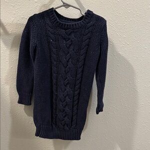 GAP Blue Cable Knit Crew Neck Sweater